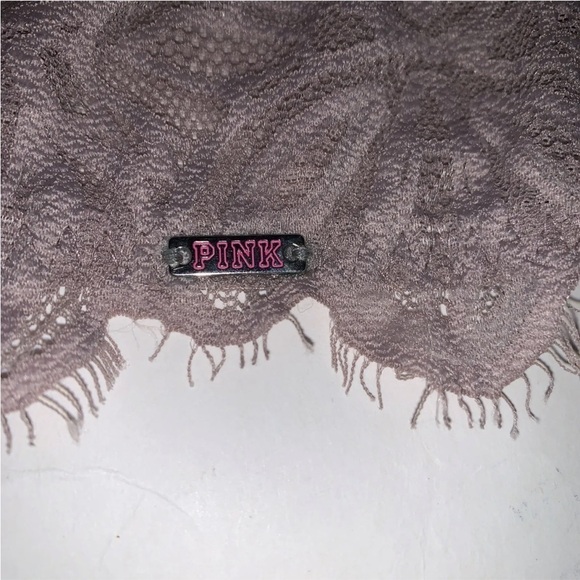 Victoria’s Secret PINK Front Close Lace Bralette Taupe Sz 34B - Picture 4 of 4
